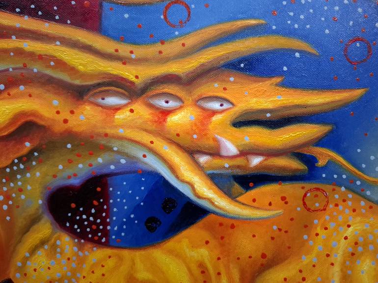 Original Abstract Animal Painting by Serhii Voichenko