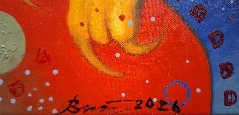 Original Abstract Animal Painting by Serhii Voichenko