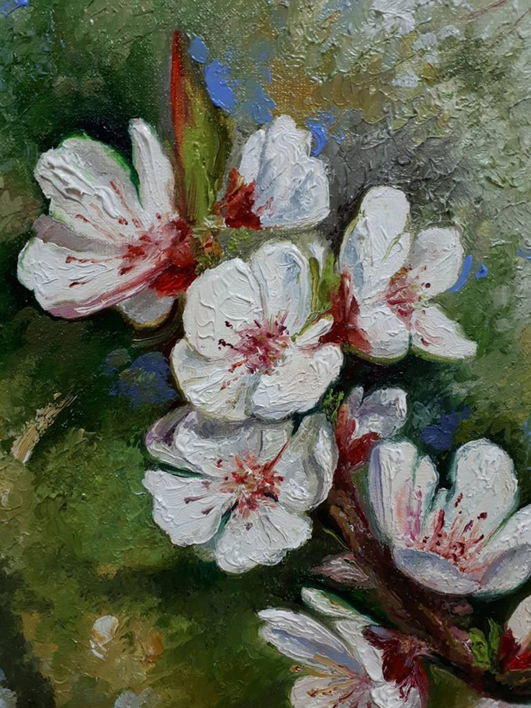 Original Impressionism Floral Painting by Serhii Voichenko