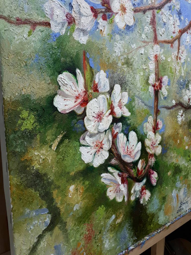 Original Impressionism Floral Painting by Serhii Voichenko