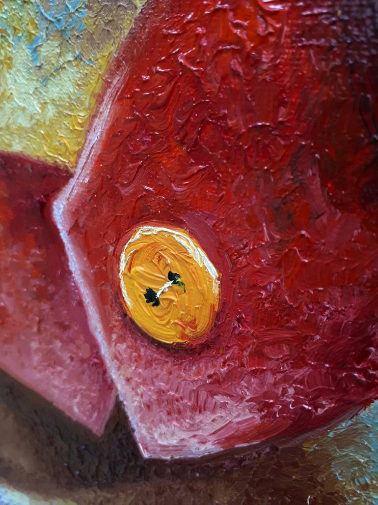 Original Art Deco Animal Painting by Serhii Voichenko