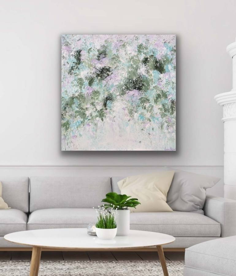 Original Abstract Expressionism Floral Painting by Ivana Gigovic