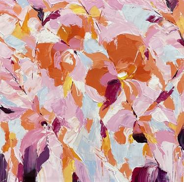 Original Abstract Expressionism Floral Paintings by Ivana Gigovic