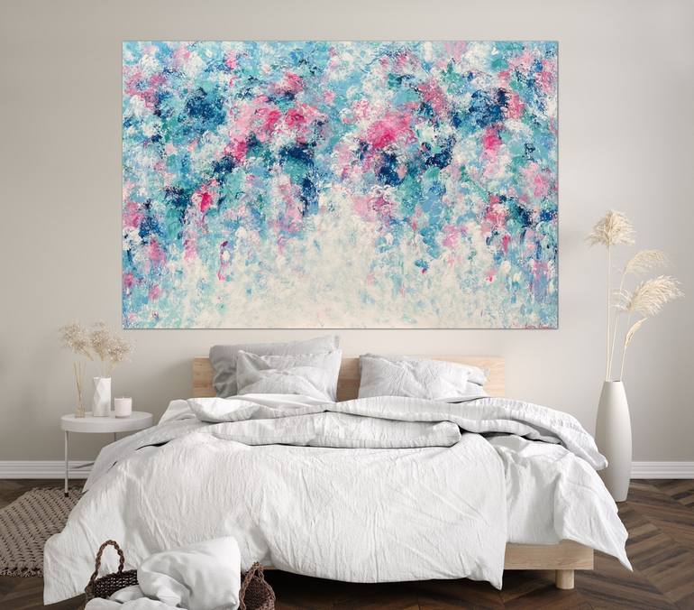 Original Abstract Expressionism Floral Painting by Ivana Gigovic