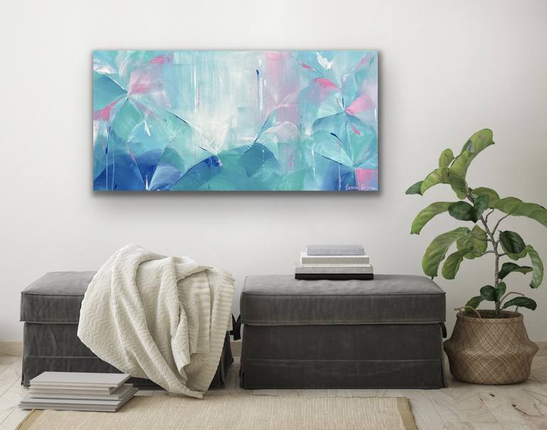 Original pastel Abstract Painting by Ivana Gigovic