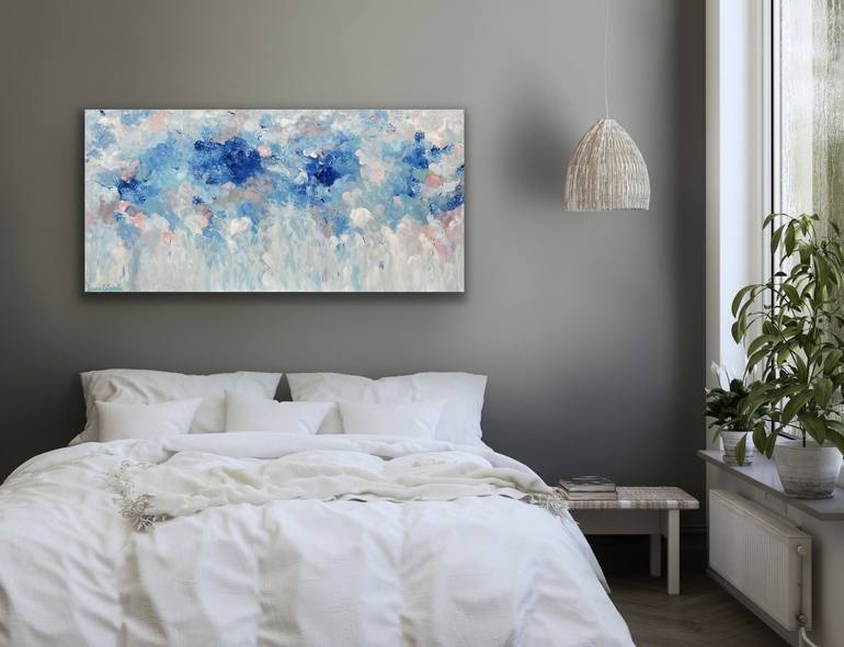 Original pastel Abstract Painting by Ivana Gigovic