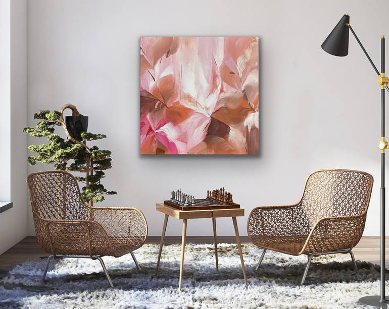 Original floral Abstract Painting by Ivana Gigovic