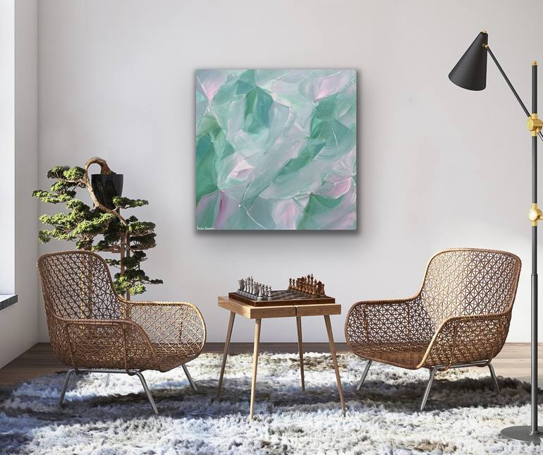 Original pastel Abstract Painting by Ivana Gigovic