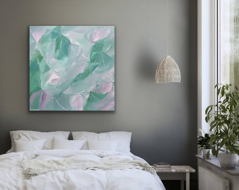 Original pastel Abstract Painting by Ivana Gigovic