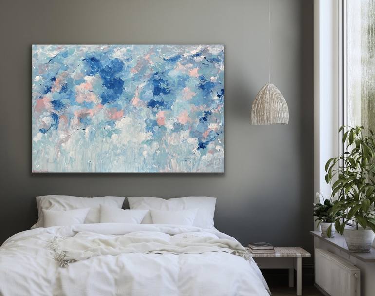 Original pastel Abstract Painting by Ivana Gigovic
