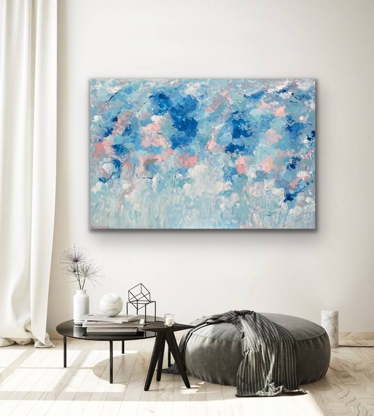 Original pastel Abstract Painting by Ivana Gigovic
