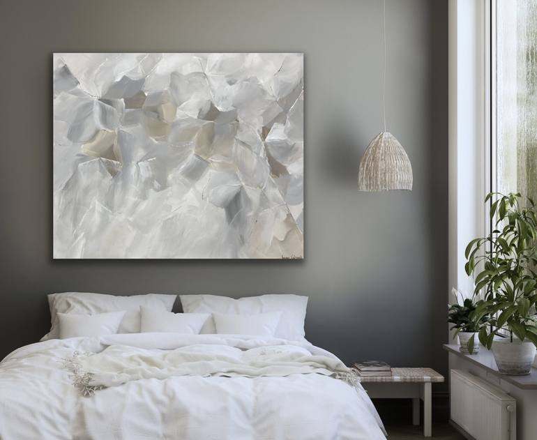 Original monochrome Abstract Painting by Ivana Gigovic