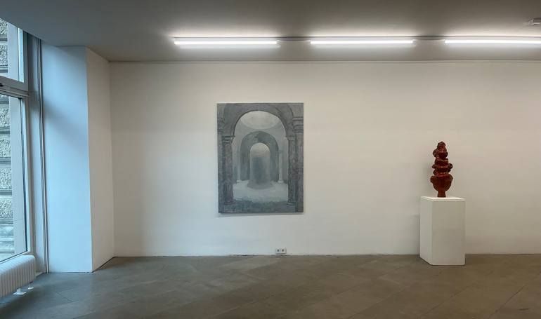 Original Contemporary Architecture Painting by Yehor Antsyhin