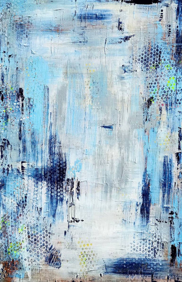 Blue Rebellion Painting by WupperArtGallery Cornelia Scherer | Saatchi Art