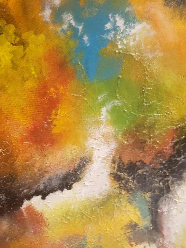 Original Abstract Time Painting by Romeo Dobrota