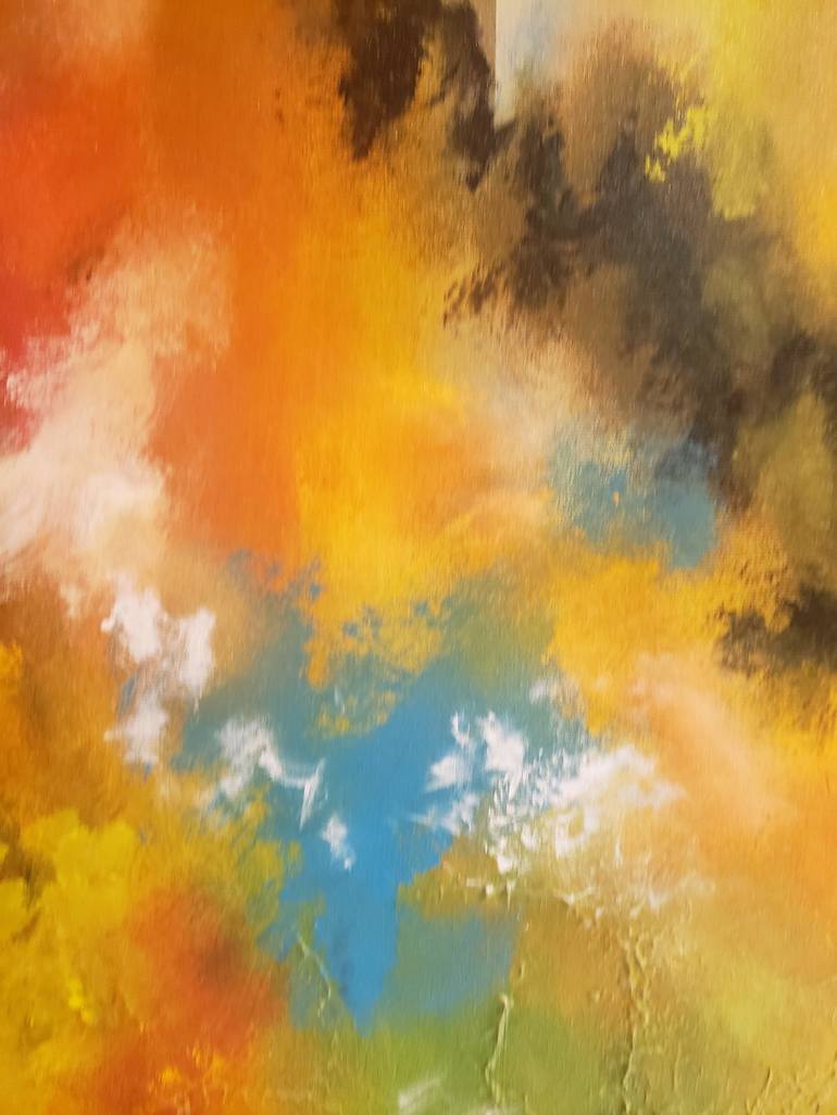 Original Abstract Time Painting by Romeo Dobrota