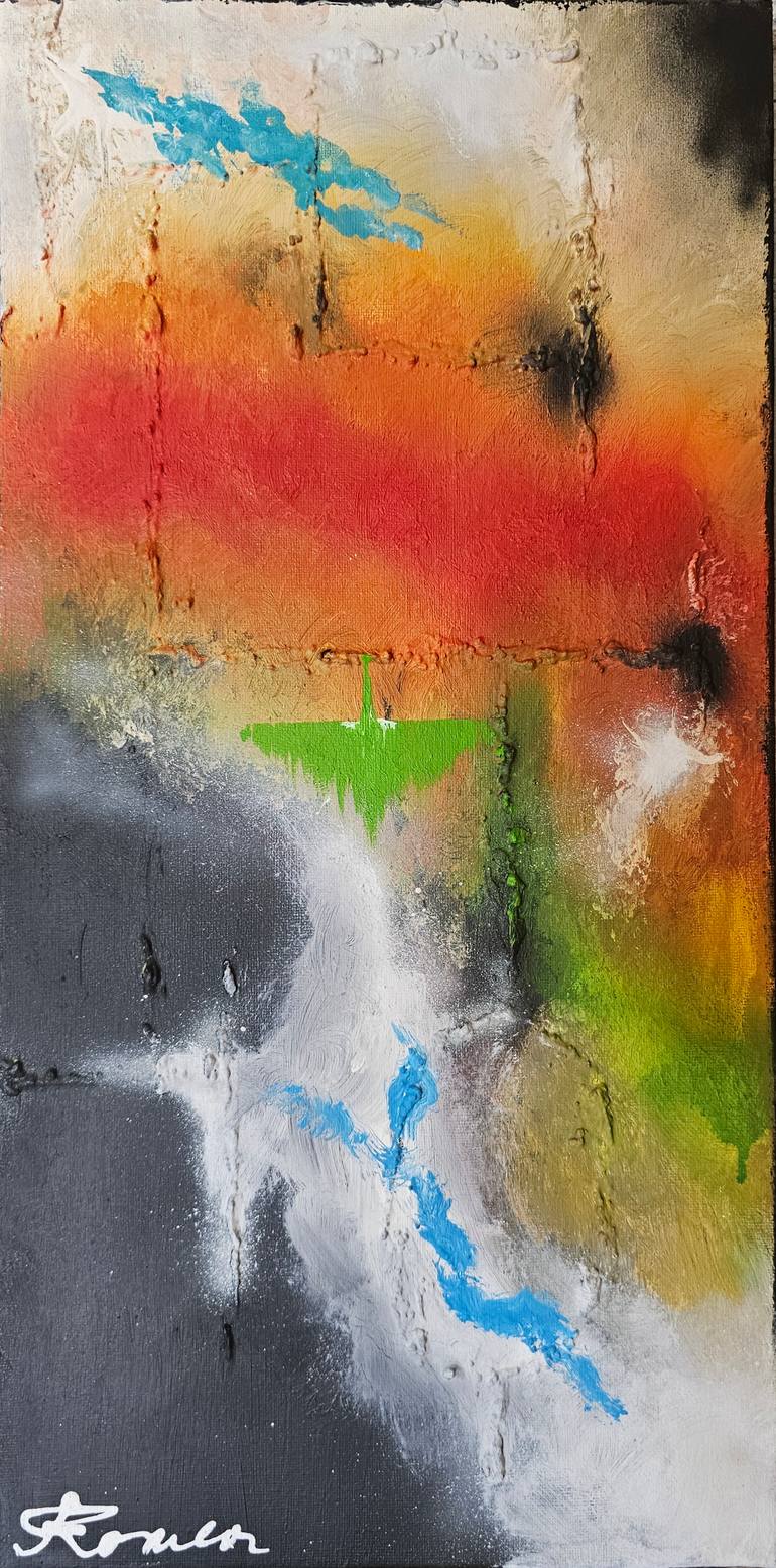 Original Abstract Painting by Romeo Dobrota