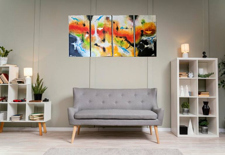 Original Abstract Painting by Romeo Dobrota