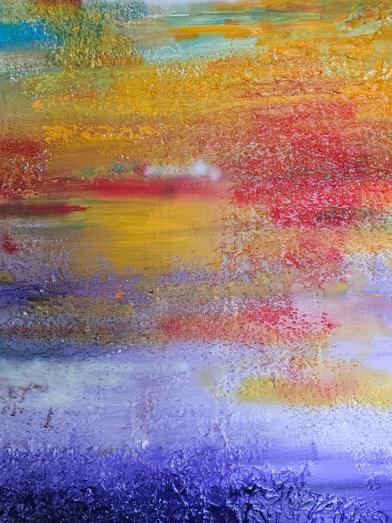 Original Abstract Nature Painting by Romeo Dobrota