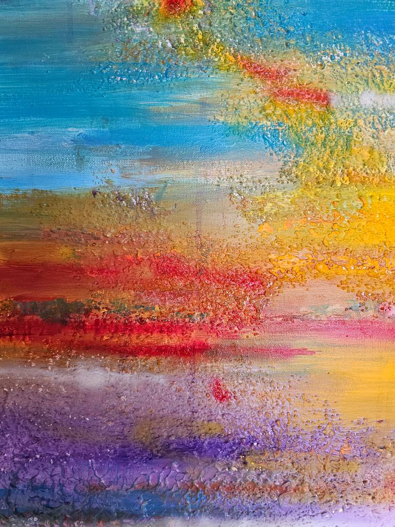 Original Abstract Nature Painting by Romeo Dobrota