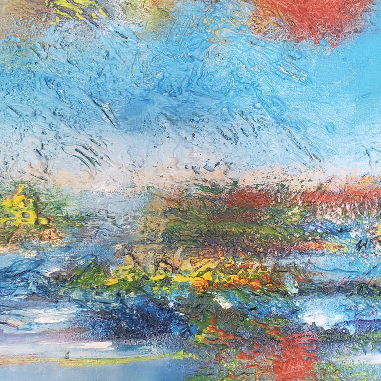 Original Art Nouveau Seascape Painting by Romeo Dobrota