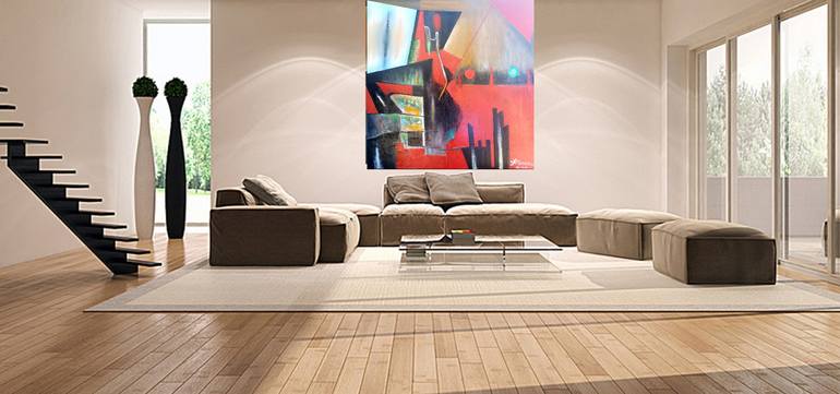 Original Abstract Painting by Romeo Dobrota