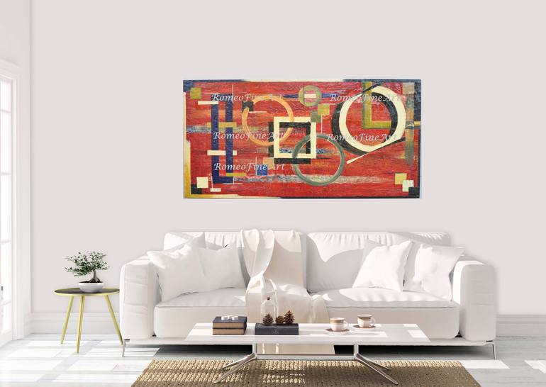 Original Abstract Science/Technology Painting by Romeo Dobrota