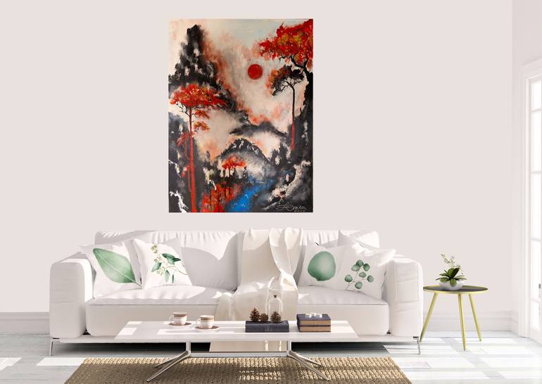 Original Impressionism Landscape Painting by Romeo Dobrota