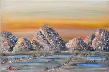 Landscape from Nevada USA 1, 24x36x.75 inch, SKU 1001 thumb