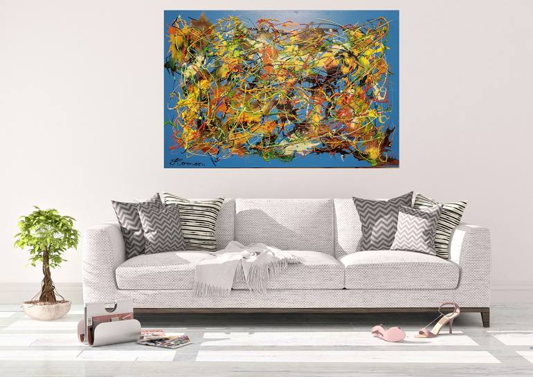 Original Abstract Painting by Romeo Dobrota