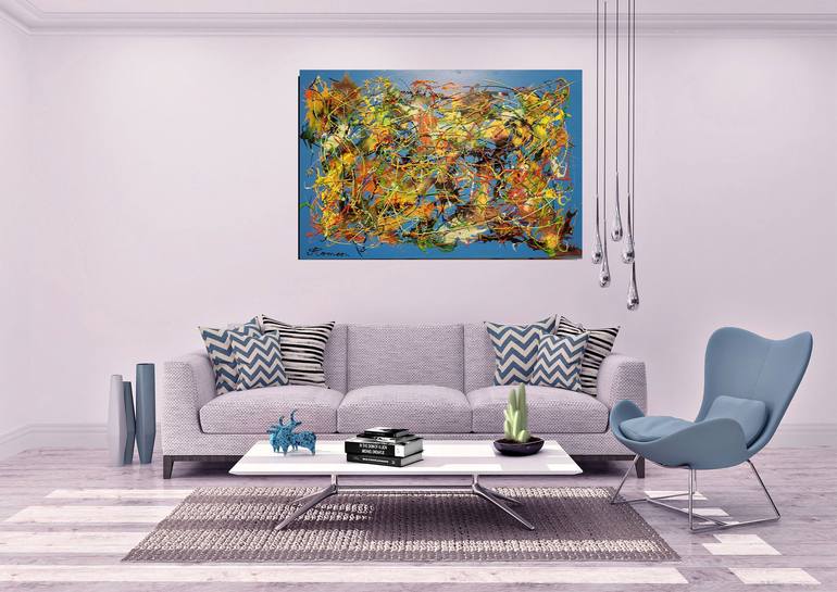 Original Abstract Painting by Romeo Dobrota