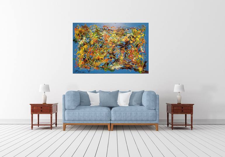 Original Abstract Painting by Romeo Dobrota