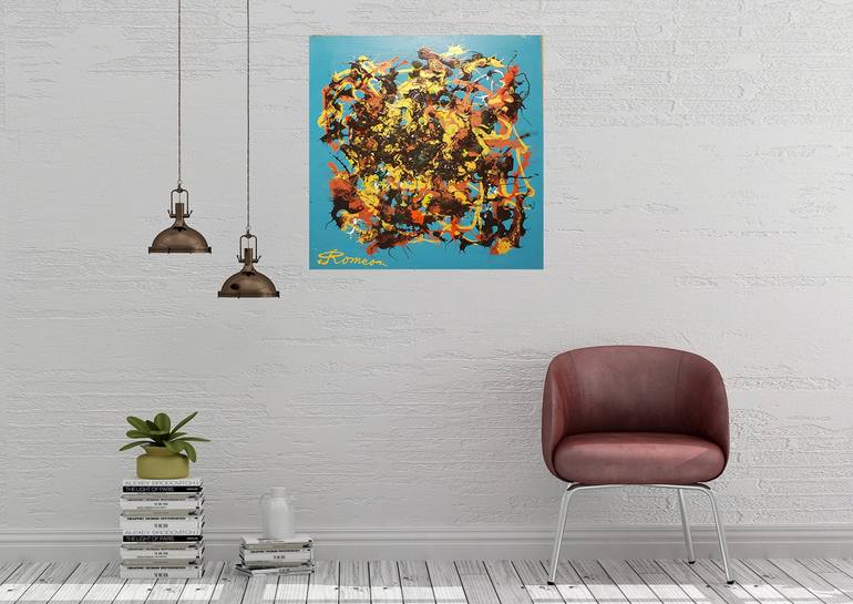 Original Abstract Painting by Romeo Dobrota