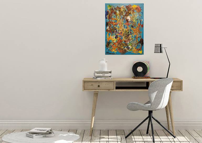 Original Abstract Painting by Romeo Dobrota