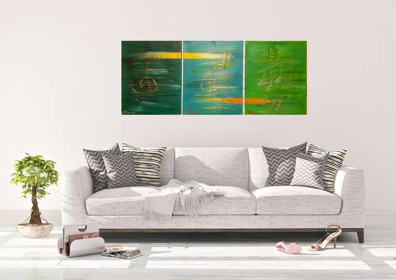 Original Abstract Painting by Romeo Dobrota