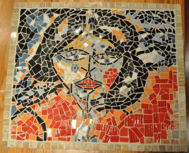 Woman4, mosaic, 24x28 inch, over 25 pounds heavy thumb