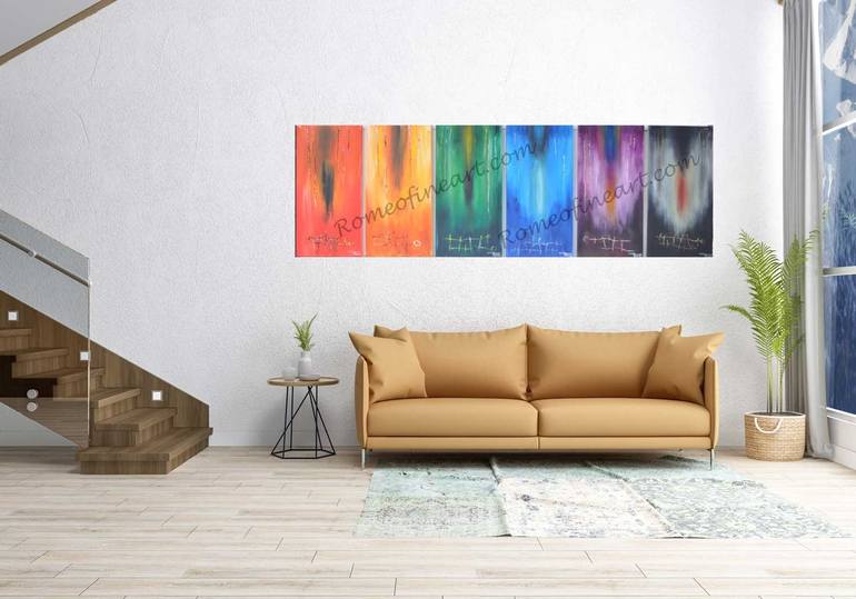 Original Abstract Painting by Romeo Dobrota