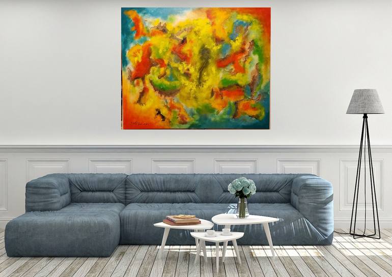 Original Abstract Painting by Romeo Dobrota