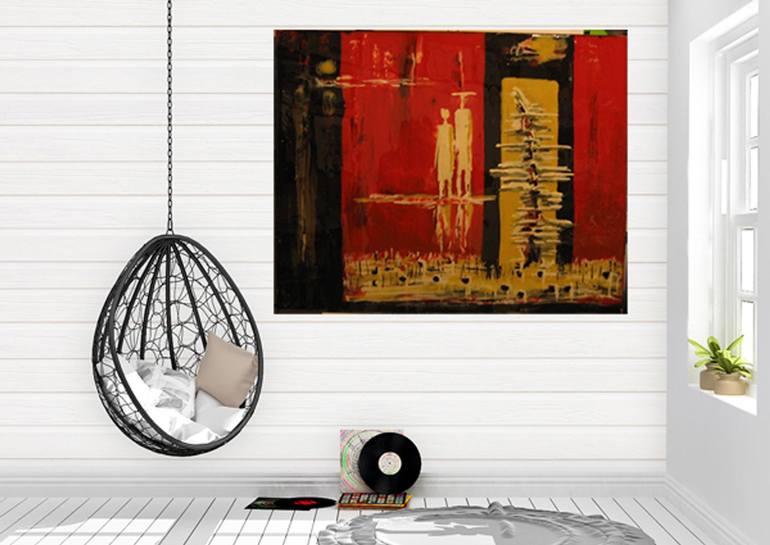 Original Abstract Painting by Romeo Dobrota