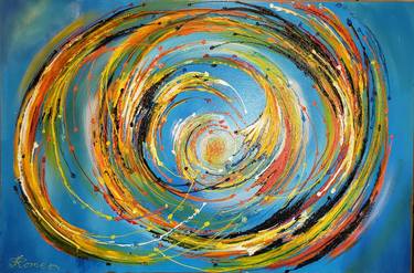 Kinetic Energy, acrylic, 24x36 inch, SKU 1120 thumb