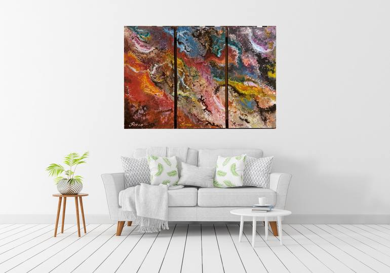 Original Abstract Painting by Romeo Dobrota