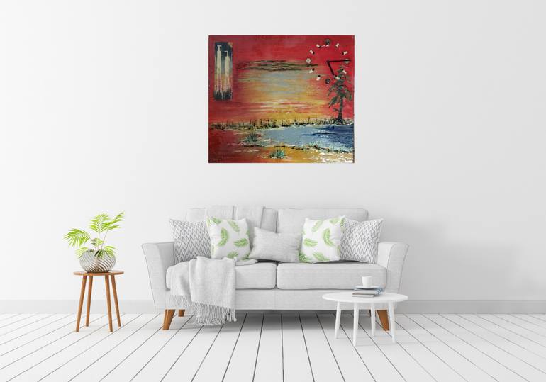 Original Impressionism Landscape Painting by Romeo Dobrota