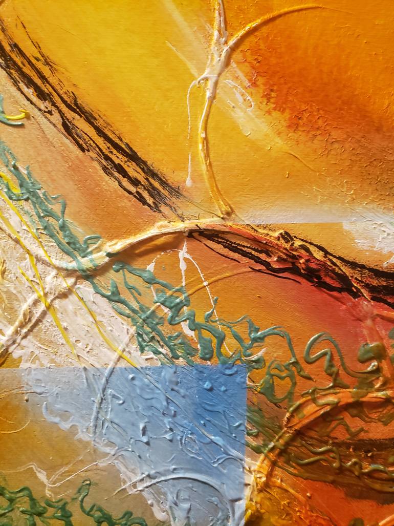 Original Conceptual Abstract Painting by Romeo Dobrota