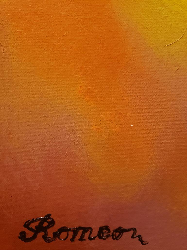Original Conceptual Abstract Painting by Romeo Dobrota