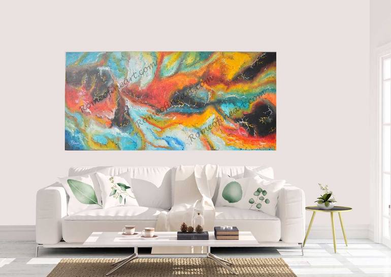 Original Abstract Painting by Romeo Dobrota