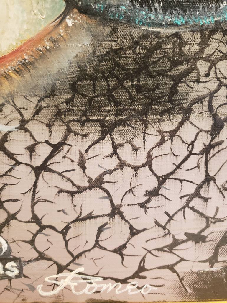 Original Conceptual Abstract Painting by Romeo Dobrota