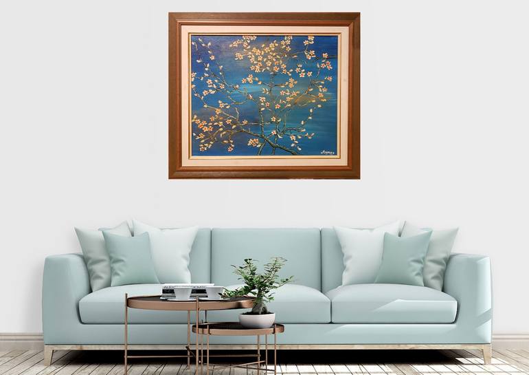 Original Floral Painting by Romeo Dobrota