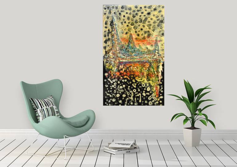 Original Abstract Painting by Romeo Dobrota