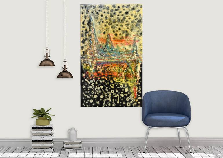 Original Abstract Painting by Romeo Dobrota