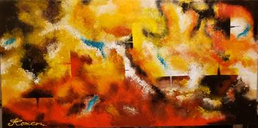 Nomen Est Omen, Acrylic on canvas, 20x40 inch, SKU 1127 thumb